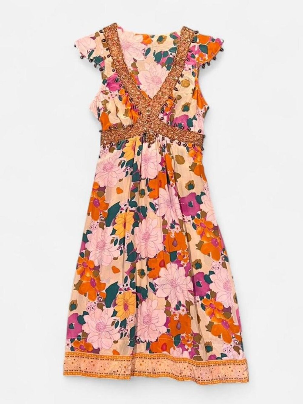 Beaded Floral Dress